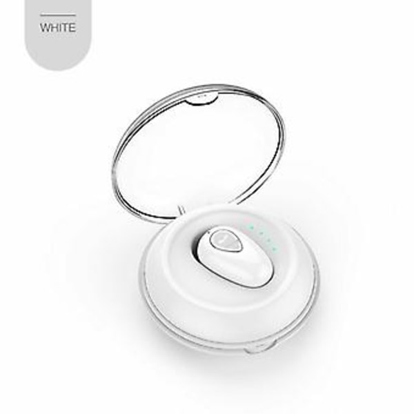 Mini Bluetooth 5.0 Headset TWS Trådløse Øretelefoner Stereo Hodetelefoner Ørepropper (Hvit)