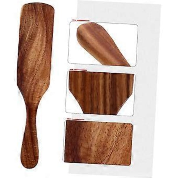 Trä Spurtle Köksredskapsset - 23cm Repfri Omrörnings- & Serveringsverktyg