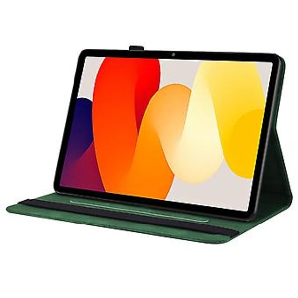 Læder Tablet Etui Til Xiaomi Redmi Pad SE 11 tommer (Grøn)