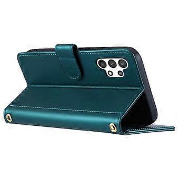 Til Samsung Galaxy A32 5G/M32 5G Etui Rhombus Grid Wallet Crossbody Telefon Taske Cover (Style C)