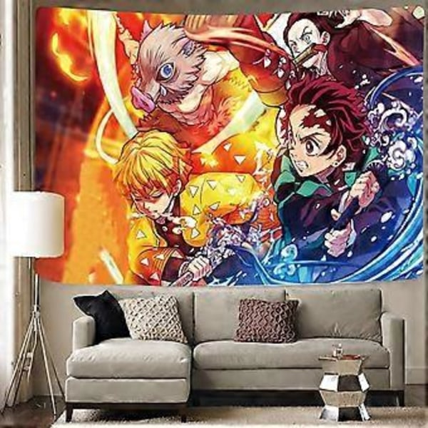 Anime Demon Poster - Anime Väggbonad - Anime Poster Dekoration - Anime Väggbonad Rullande Rulle, Kan Användas Som Dekoration för Födelsedagsfest Väggbonad 60x80 Tum