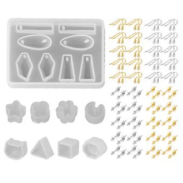 Ørestikker Epoxy Resin Form Øreringe Silikoneform DIY Smykkefremstillingsmateriale