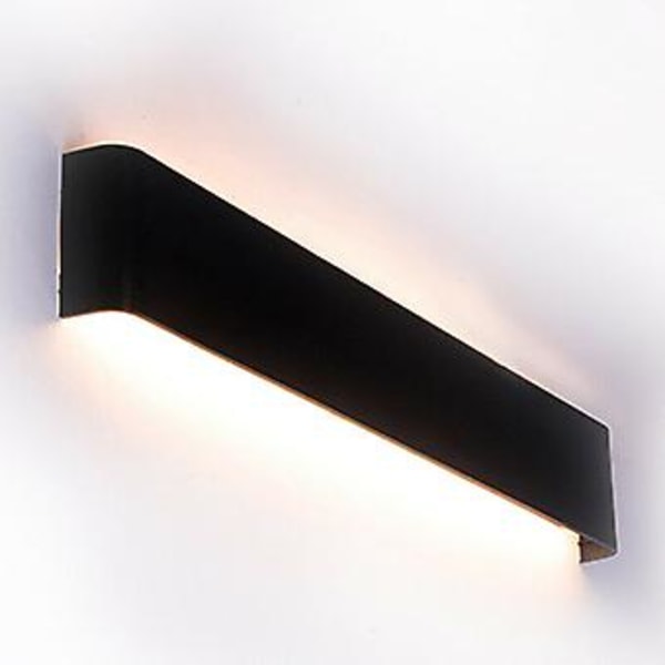Moderne LED Væglampe Armatur Sconce Soveværelse Sengelampe Stue Gang Trappe Lys (Sort)