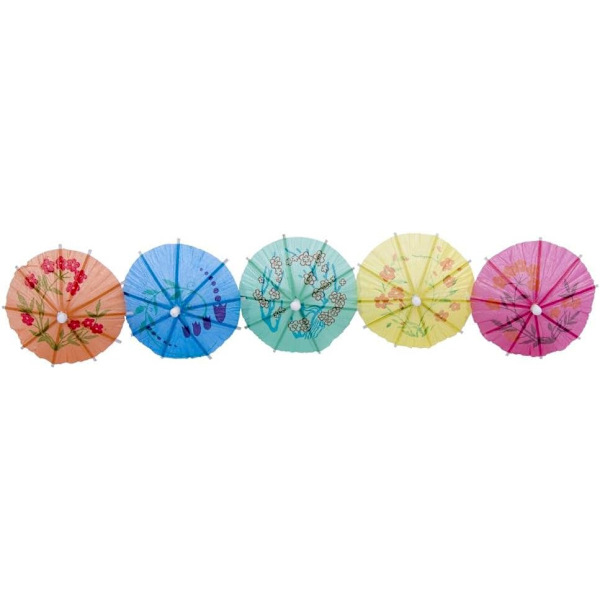 Pearl Rare Oblique Unique 50 Cocktail Screens Sticks Umbrella Pic