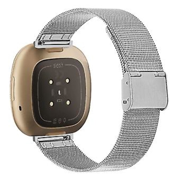 Metallikelloremmi Fitbit Versa 4 / Sense 2:lle (Hopea)