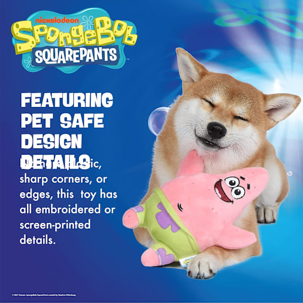 Figursammet leksaker för hundar | Hundleksaker för SpongeBob-fans | Pipande hund
