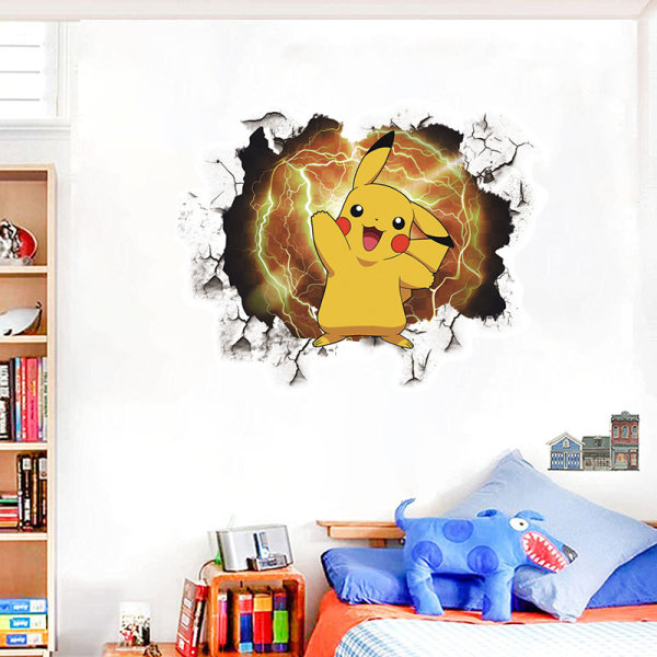 Pikachu dekorasjon 39 * 31cm tapet veggdekor tegneserie anime G