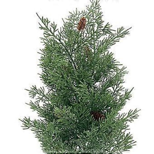 Kunstig Plantegren, Juledekoration, DIY Guirlande Krans Grønt til Bord Soveværelse Hjem (Højde 47cm)