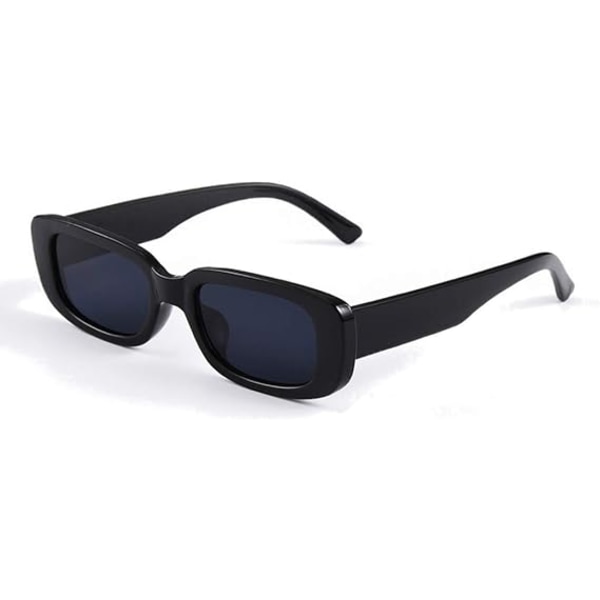 Rektangulära solglasögon UV400 skydd Vintage körglasögon f