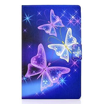 Læder Tablet Etui Til Samsung Galaxy Tab A9+ (Stjerneklar Himmel Sommerfugl)
