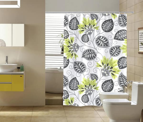 Dusjforheng 150 x 200cm Muggsoppbestandig Vanntett Polyester
