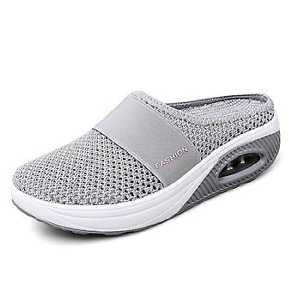 Sko Pustende Casual Mesh Slip-on Sko (37 Rød)