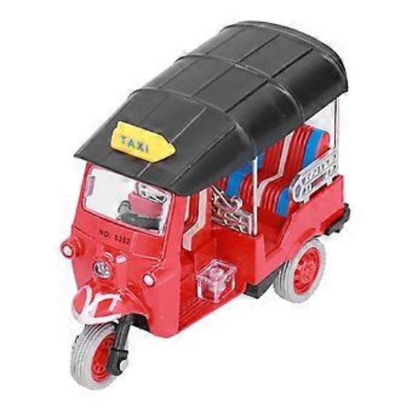 Træk Tilbage Thai Trehjulet Cykel Simulation Legering Tuk Tuk Bil Model Legetøj Børn Køretøj Legetøj Rød