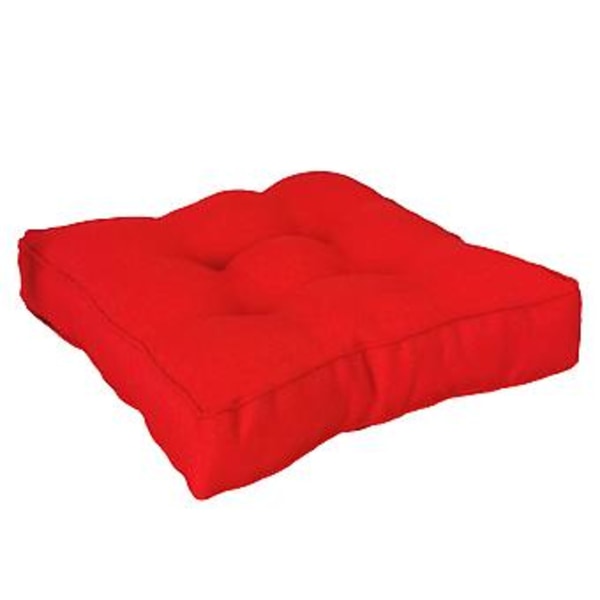 Kvadratisk Golvdyna Dekorativ Kudde Godisfärg Andningsbar Meditation Golvdyna för Vardagsrum Eldstad Utomhus Golv (40cm Röd)