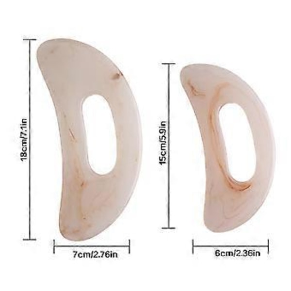 Body Gua Sha Massasjeverktøy, Gjenbrukbart Guasha Cellulitt Massasjeverktøy, Massasje Skulptureringsmaskin Guasha Brett, for Menn Kvinner (D)