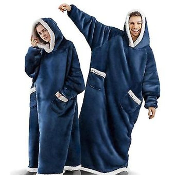 Ylisuuri Hupparipeitto Pariskunnalle Pehmeät Hupparipyjamat (vaaleanpunainen)