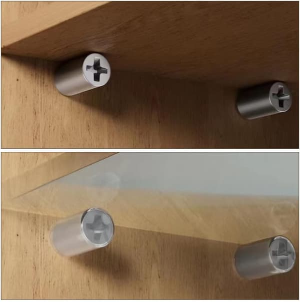 20 stk. 7mm (med skridsikker gummimuffe) hyldeunderstøtningsstuds