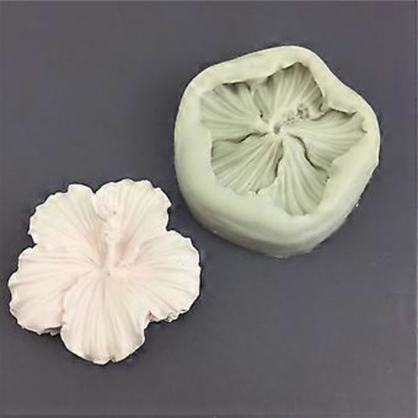 Silikoneforme Hibiscusform Chokoladeform Mousseform Kagedekorationsværktøjer til Kreativ Fondantform Bageudstyr