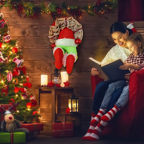 Jultomtens tjuvkrans, tomtens rumpa krans utgång, stjäla tomten Cl