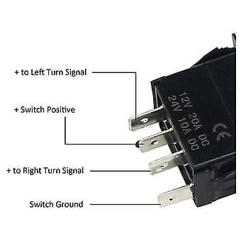 12V Universal 3-tråds Blinkrelæ med Blinklysskontakt LED-lys Blinkrelæ til Båd