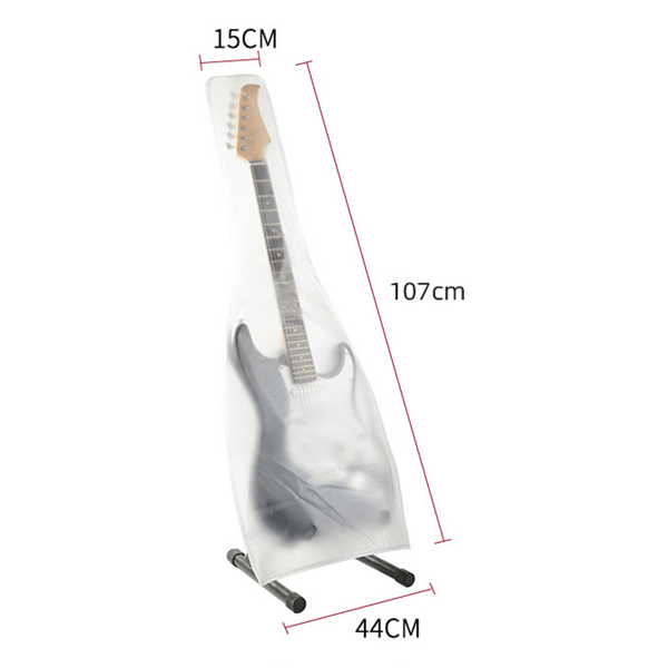 Elektrisk gitardeksel, frostet transparent støvdeksel for st