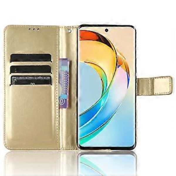 For Honor X50 Læder Telefon Stativ Etui Anti-Ridse Mobiltelefon Skal Pengepung Dækning (Stil B)