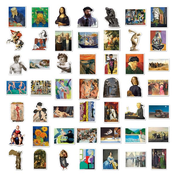 100-pack Laptop-dekaler - Artist Style