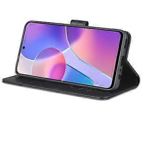 AZNS Fårskinn Texturerat Fodral För Honor X8 / X30i (Svart)