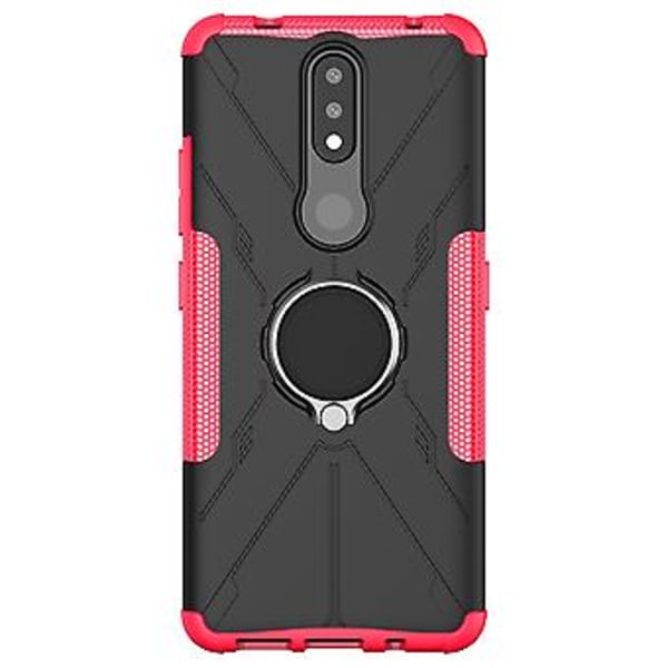 Skyddande fodral för Nokia 2.4 PC + TPU (Roseröd)
