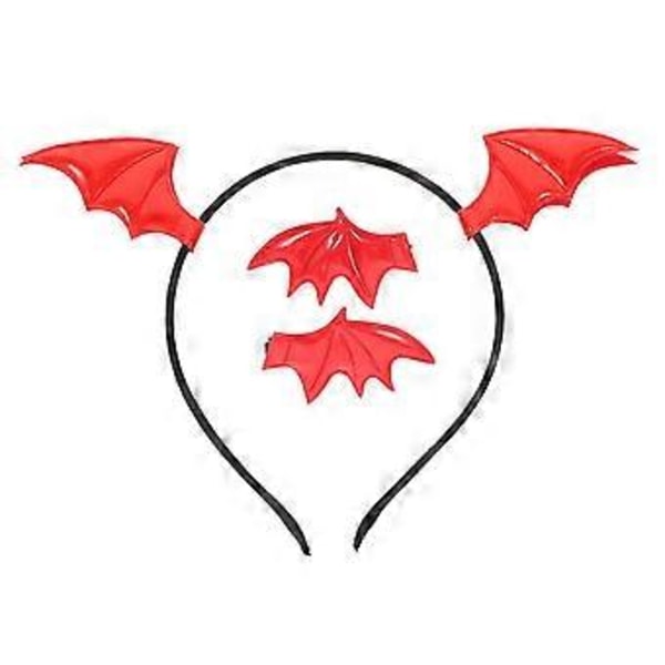 1 Setti Lepakko Panta Päähine Halloween Asuste Lepakon Siipi Pannat Klipseillä