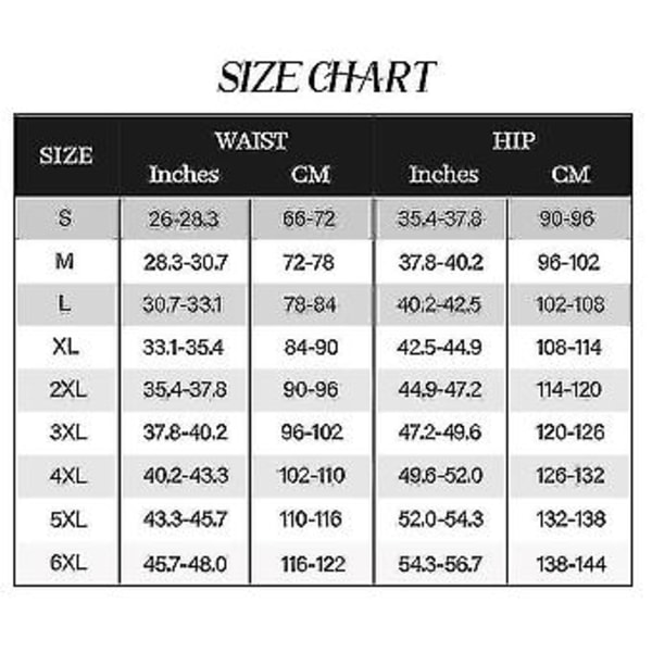 Cuff Tum Er Fe Exceptal Swear 2-in-1 Korkean Vyötärön Hip Lifting Housut (4XL)
