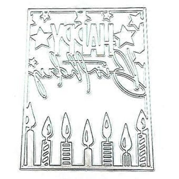Skæreforme i kulstofstål Håndlavet DIY Stencil Form Prægning Mønster (JX2220)