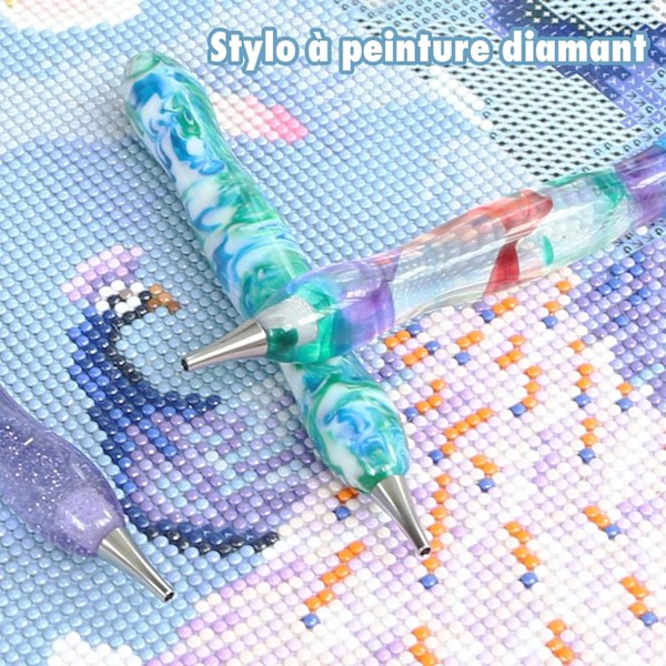 （6 x 22 x 1,8 cm）Diamantmålningspenna Kit 5D Diamantmålningspenna