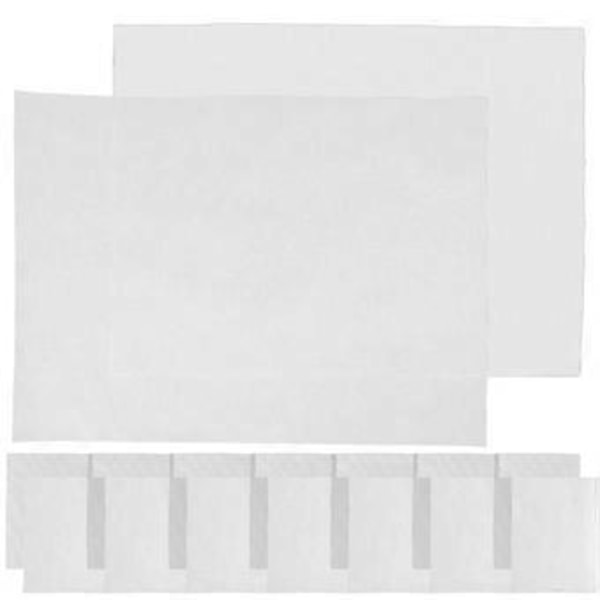 10 Sett Papirhåndverk Mesh Stoff Papirlaging Stoff DIY Papirlaging Erstatningspute (A4)