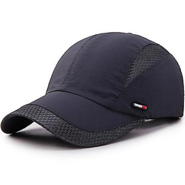 Baseballkeps i Mesh för Män och Kvinnor, Sport, Löpning, Andningsbar, Visir, Sommar, Unisex (Mörkgrå)