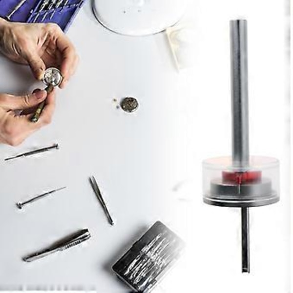Reparationsverktyg för klockor, automatiskt urverk, hög precision, delar, gör-det-själv-underhåll, metall, hållbarhet, justeringsverktyg, urverksverktyg (röd)