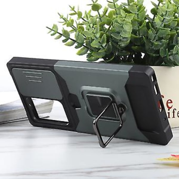 PC + TPU-etui for Samsung Galaxy Note20 Ultra (Mørkegrønn)