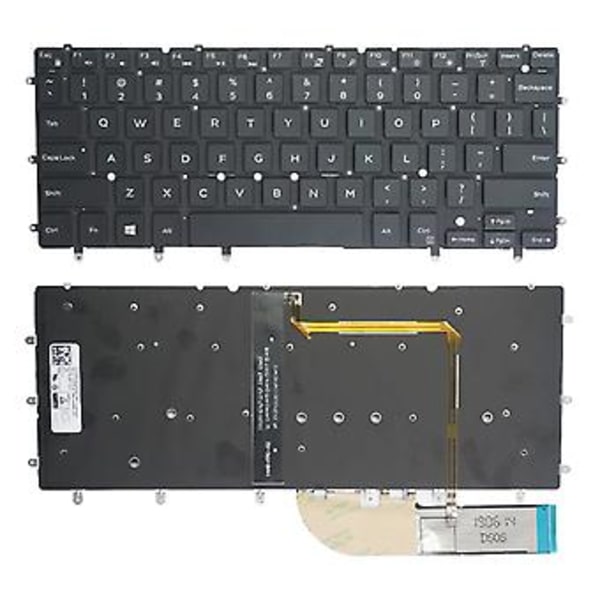 Spansk SP bakbelyst tastatur for Dell for Inspiron XPS 13 7000 7347 7348 7352 735