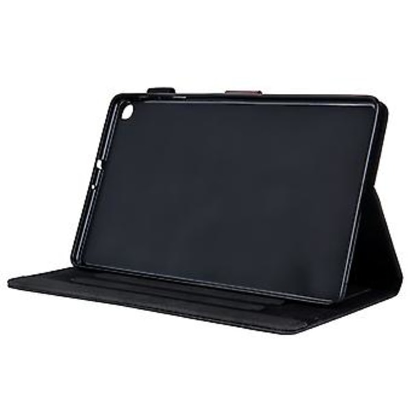 Lærtablettveske for Samsung Galaxy Tab A9 (Svart)