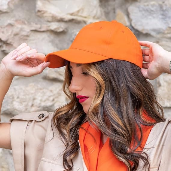 Unisex Justerbar Farverig Bomulds Baseball Cap - Damehat med