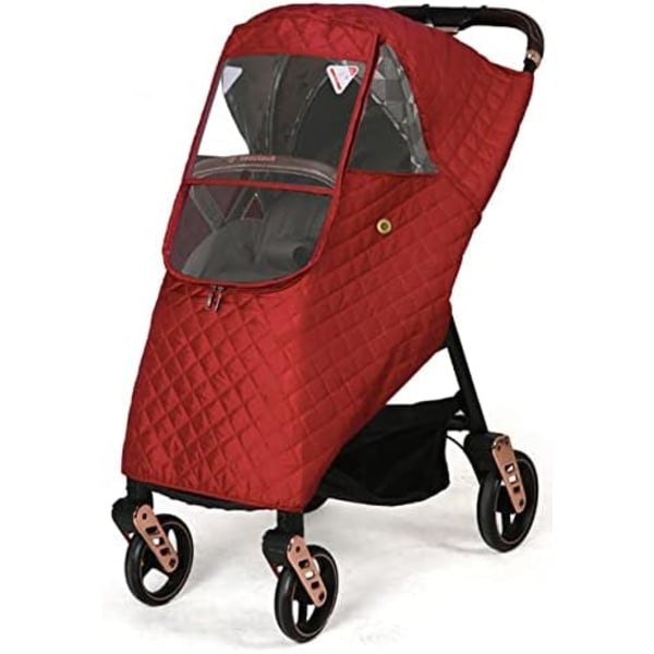 Röd Barnvagnsregnskydd, Universell Baby Barnvagn Buggy Regnskydd