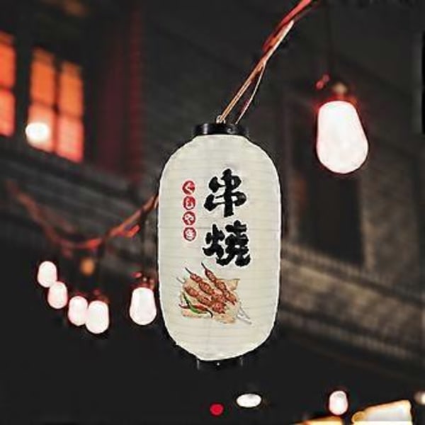 Japansk Restauranglykta Hängande Tyglykta Traditionell Lampskärm Dekor