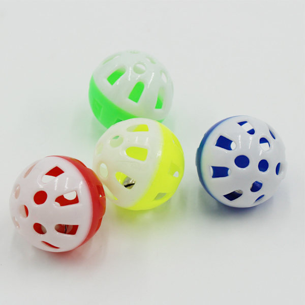 Blå dröm 48 st 4 cm plast katt jingle bollar katt leksak
