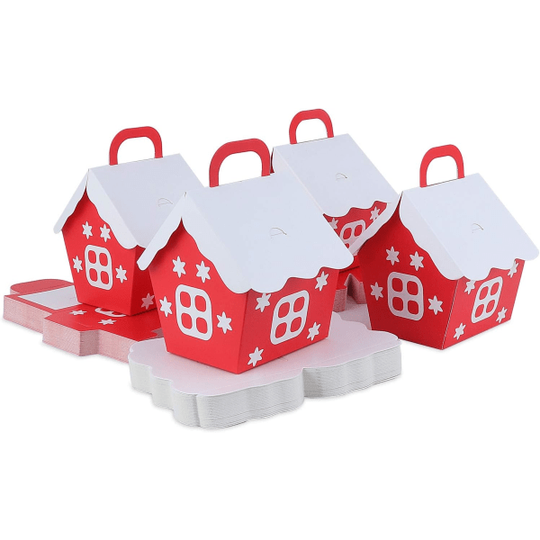 50-pack julpapperspresentaskar - Husformade godisaskar - C