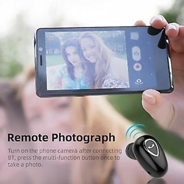Mini Bluetooth 5.0 Headset TWS Trådlösa Hörlurar Stereo Hörlurar Öronsnäckor (Vit)