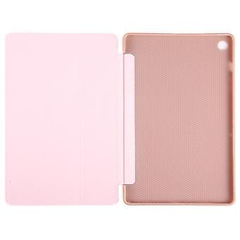 Tri-fold Læder Tablet Etui Til Samsung Galaxy Tab A9+ (Rosaguld)