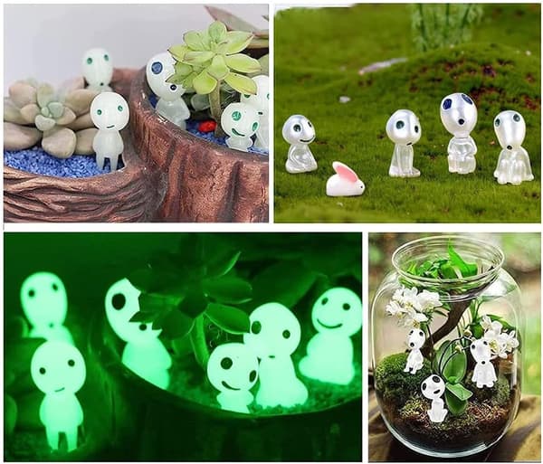 10 stk. træalfedukke, prinsesse Mononoke-figur, mini prinsesse Gar