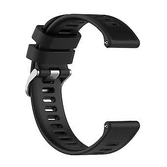Til Garmin Forerunner 158 / 55 Twill Silikon Urrem (Sort)