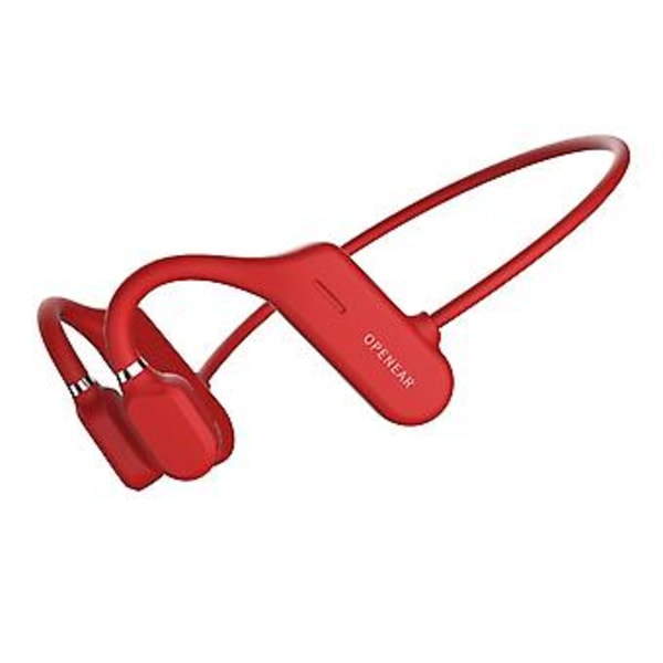 Avokorvaiset juoksuun tarkoitetut luujohtokuulokkeet, langattomat Bluetooth 5.0 -kuulokkeet (punainen)