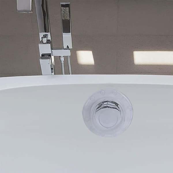 Badekaravløpsdeksel med sugekopp, for dype badekar